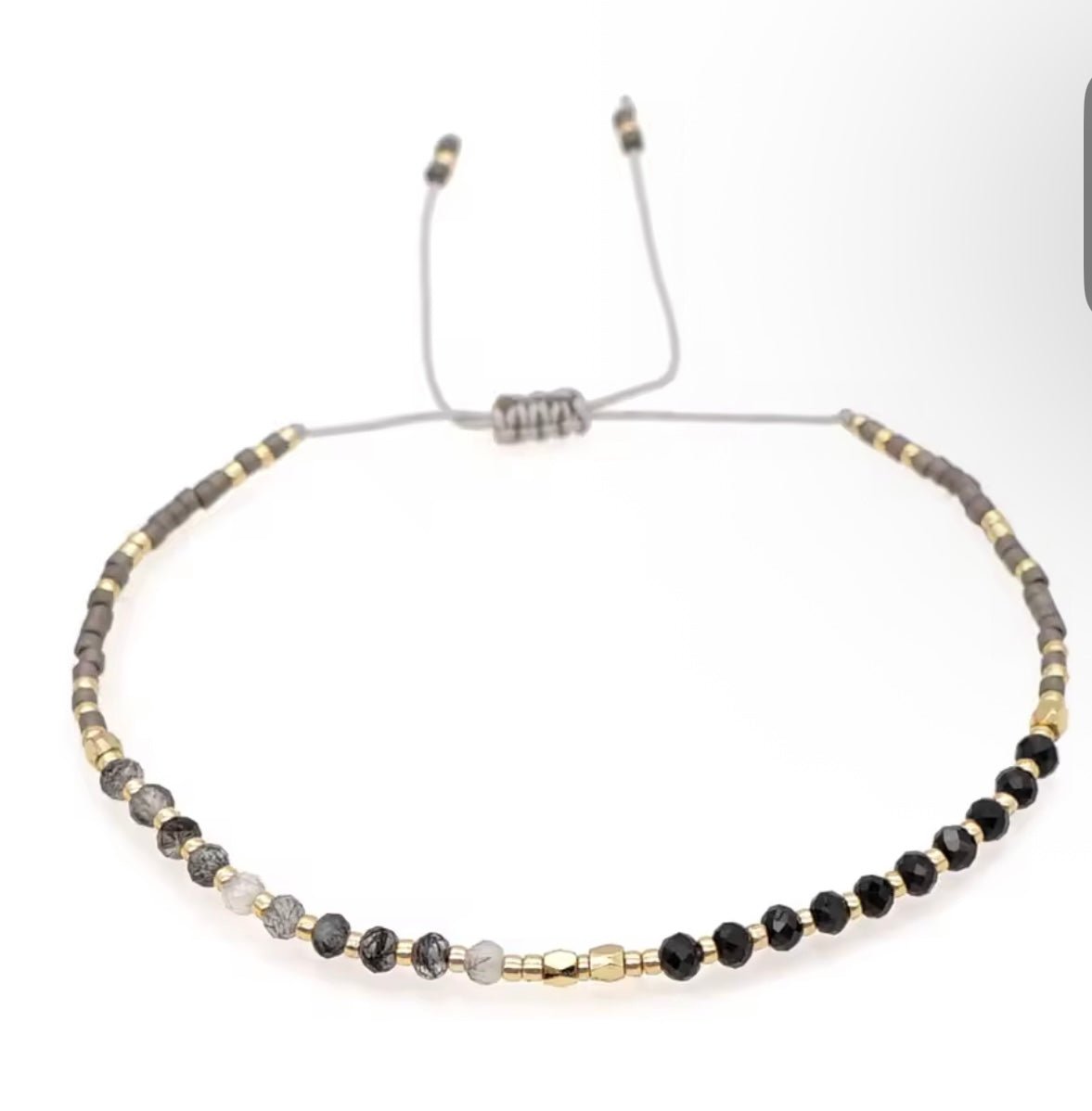 Pulsera mostacillas ajustable - Amanda Moda