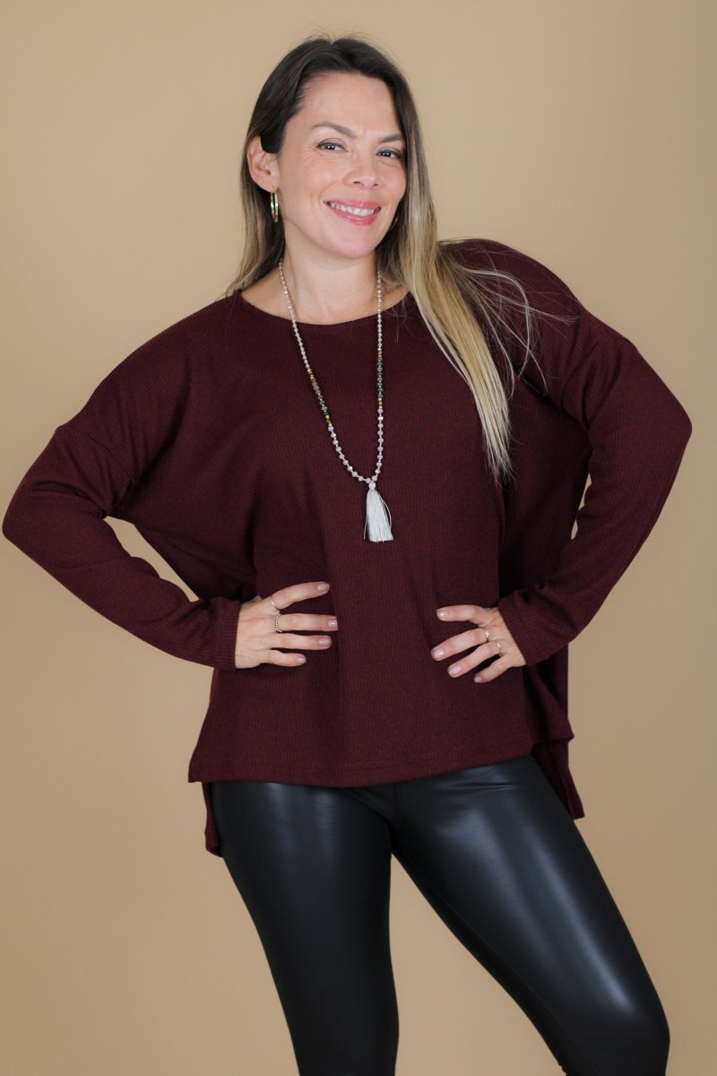 Sweater MARCELA lanilla canuton - Amanda Moda