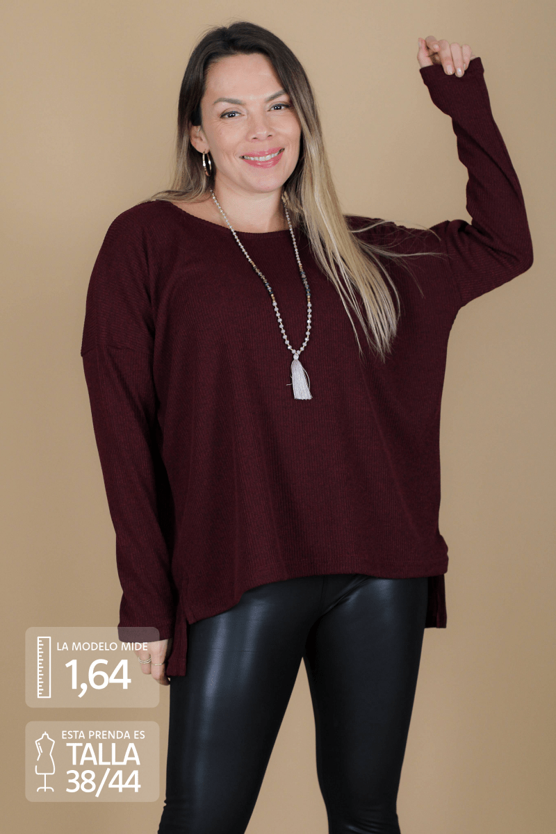 Sweater MARCELA lanilla canuton - Amanda Moda