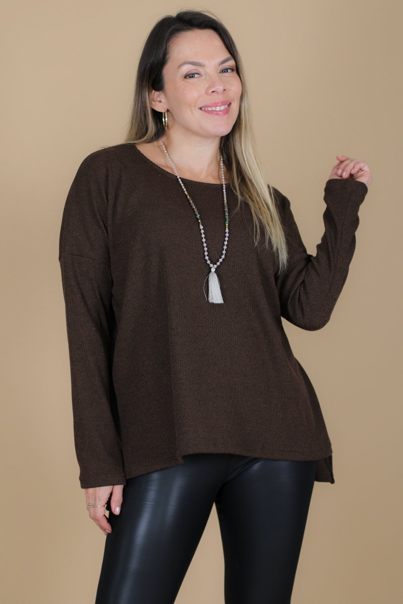 Sweater MARCELA lanilla canuton - Amanda Moda