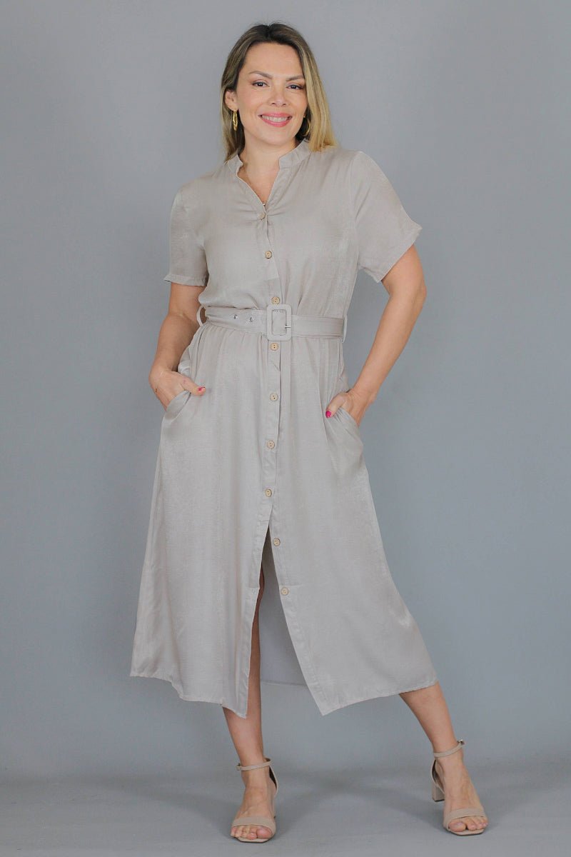 Vestido Camisero CLARA - Amanda Moda