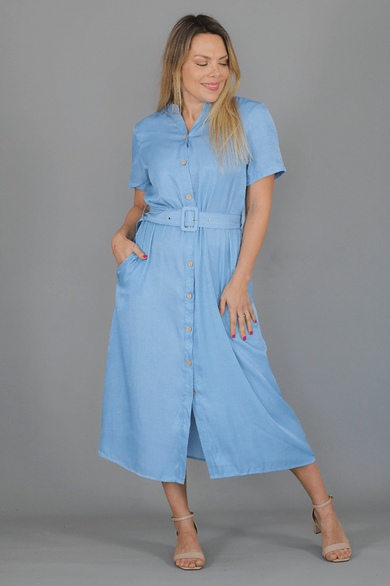 Vestido Camisero CLARA - Amanda Moda