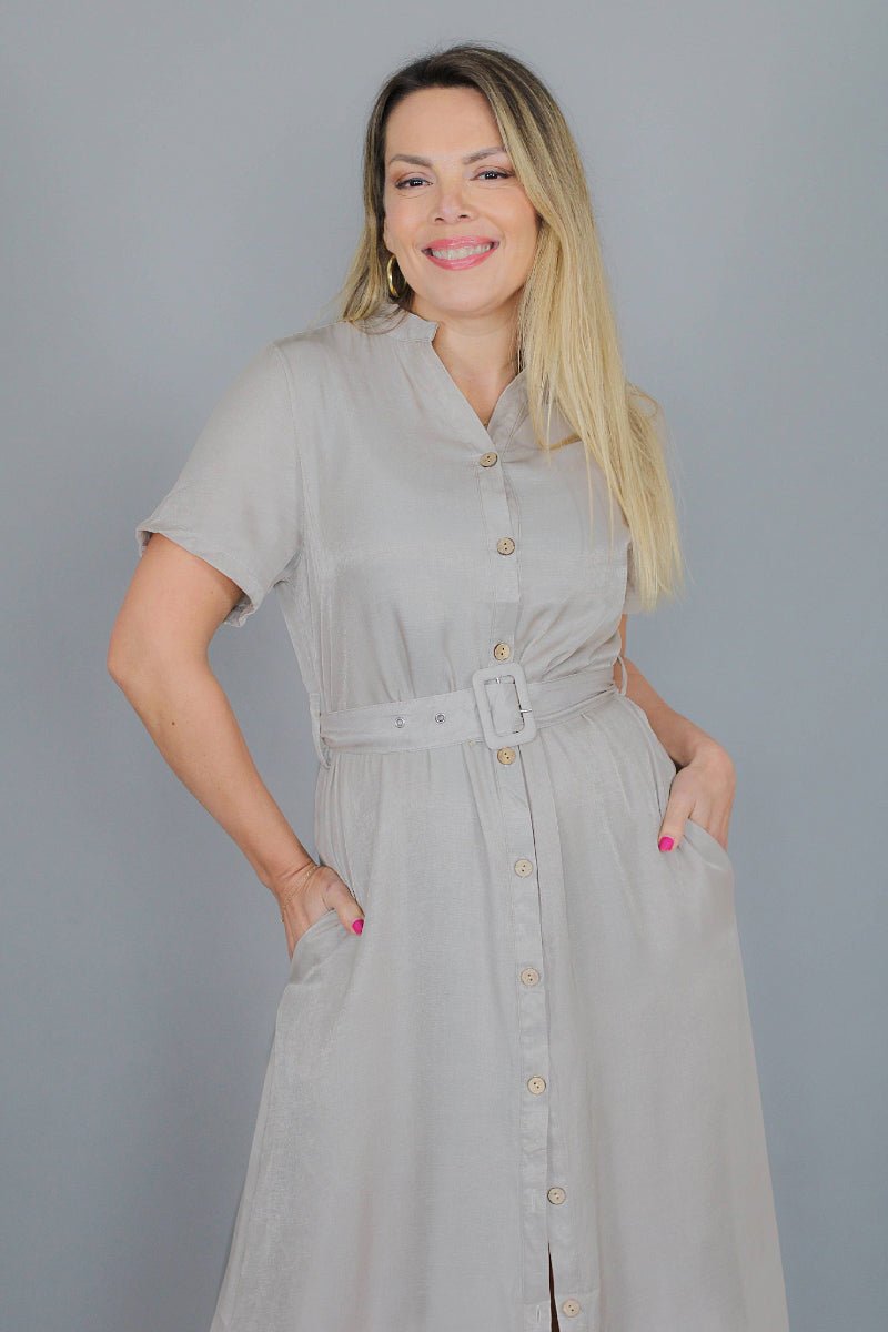 Vestido Camisero CLARA - Amanda Moda