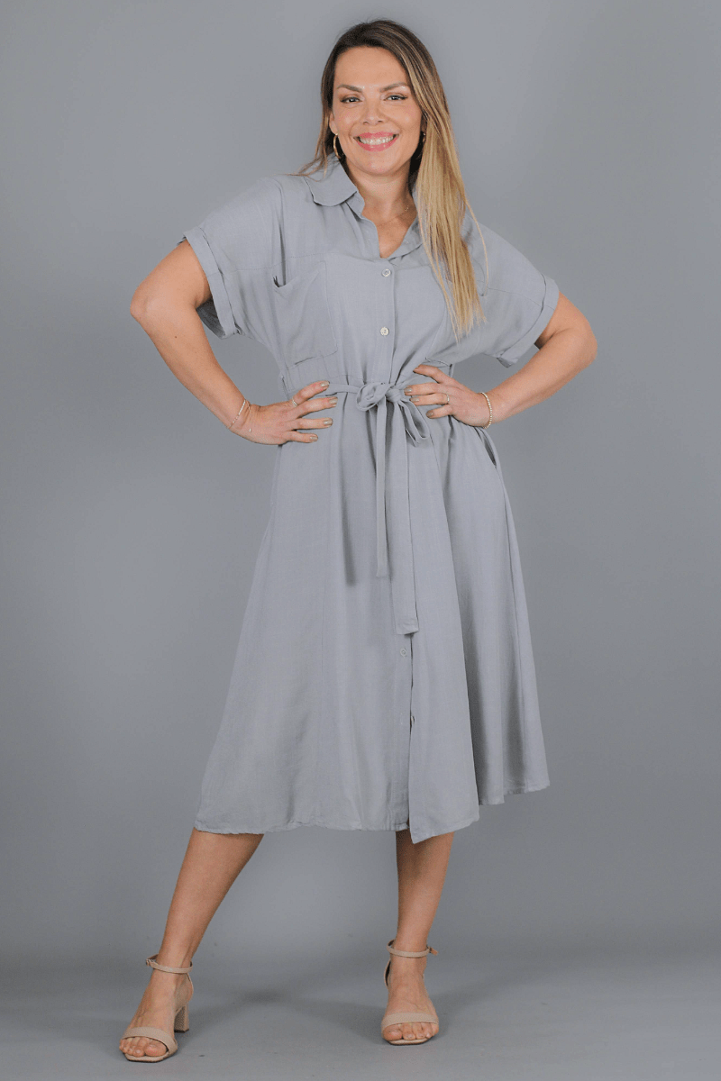 Vestido Camisero LAURA - Amanda Moda