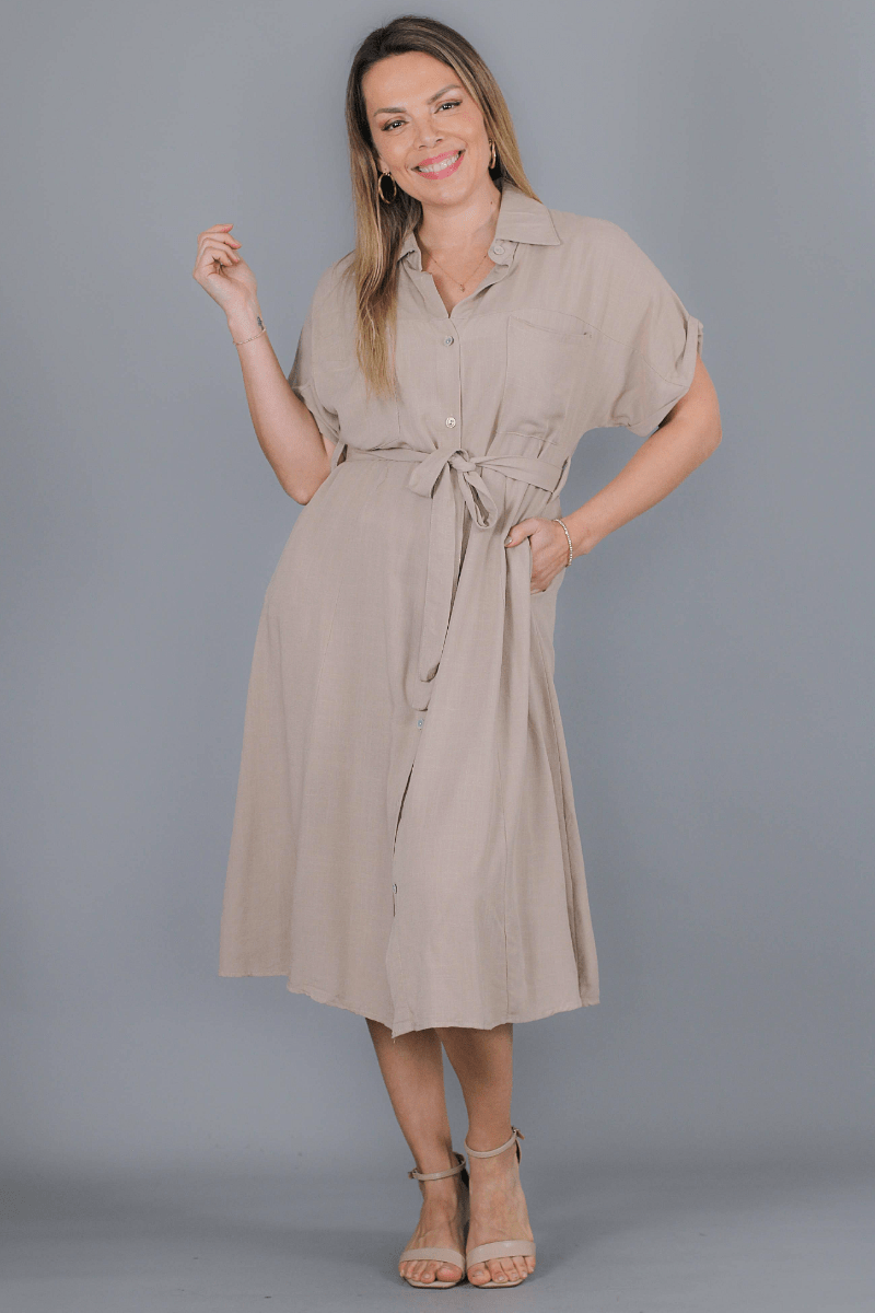 Vestido Camisero LAURA - Amanda Moda
