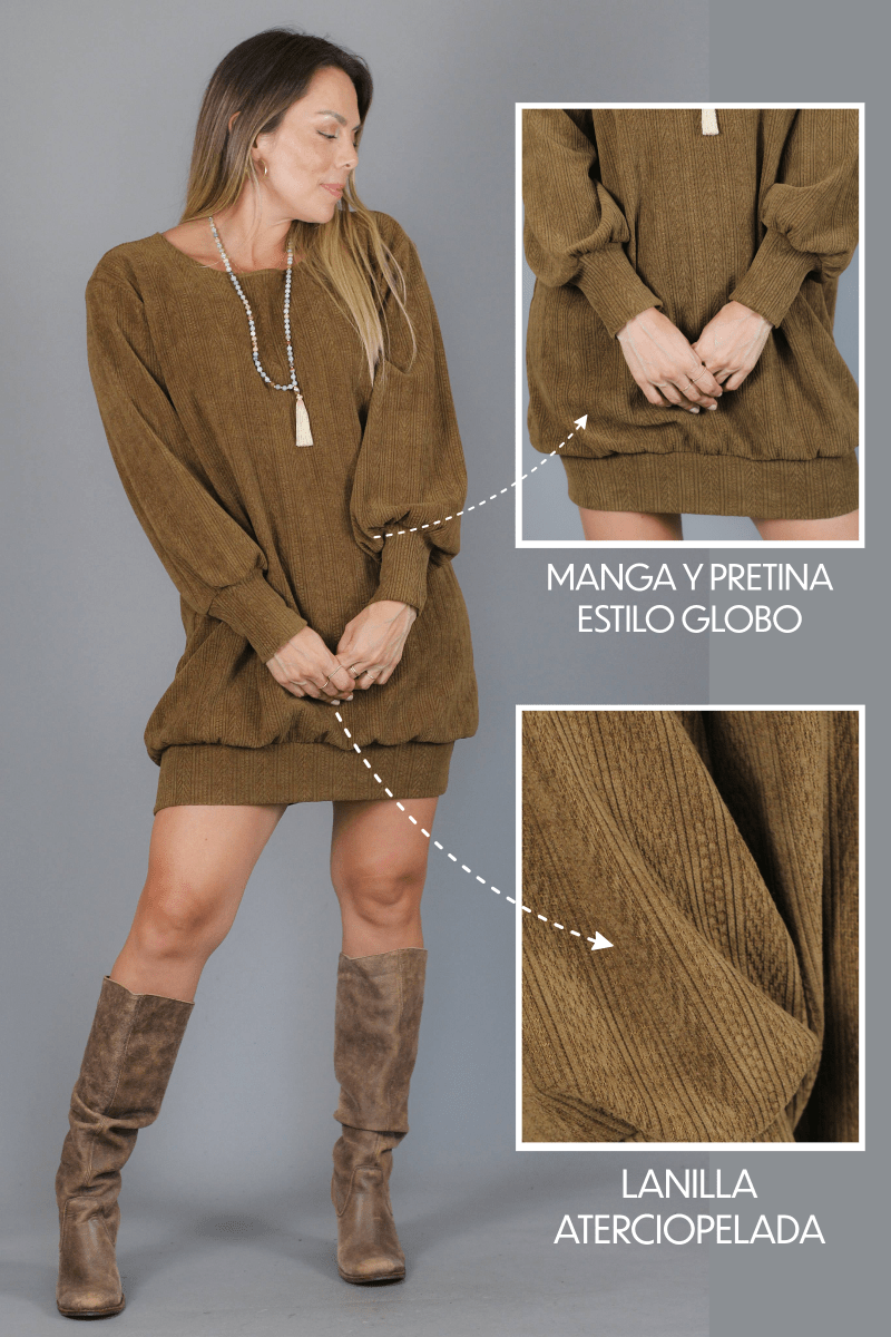 Vestido ESTAMBUL lanilla - Amanda Moda