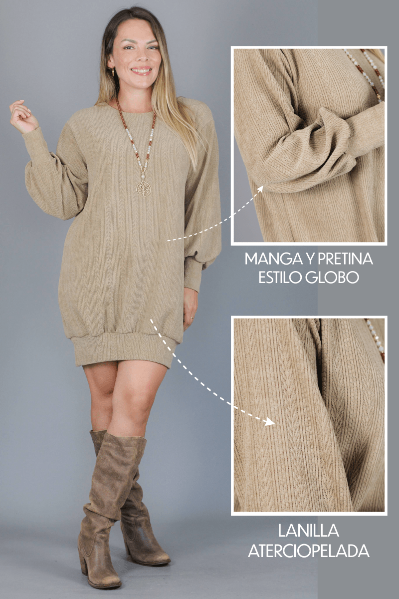 Vestido ESTAMBUL lanilla - Amanda Moda