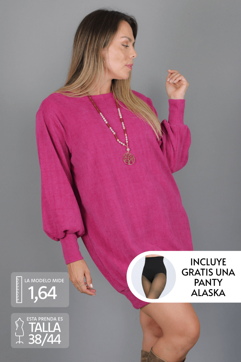 Vestido ESTAMBUL lanilla + Panty ALASKA - Amanda Moda