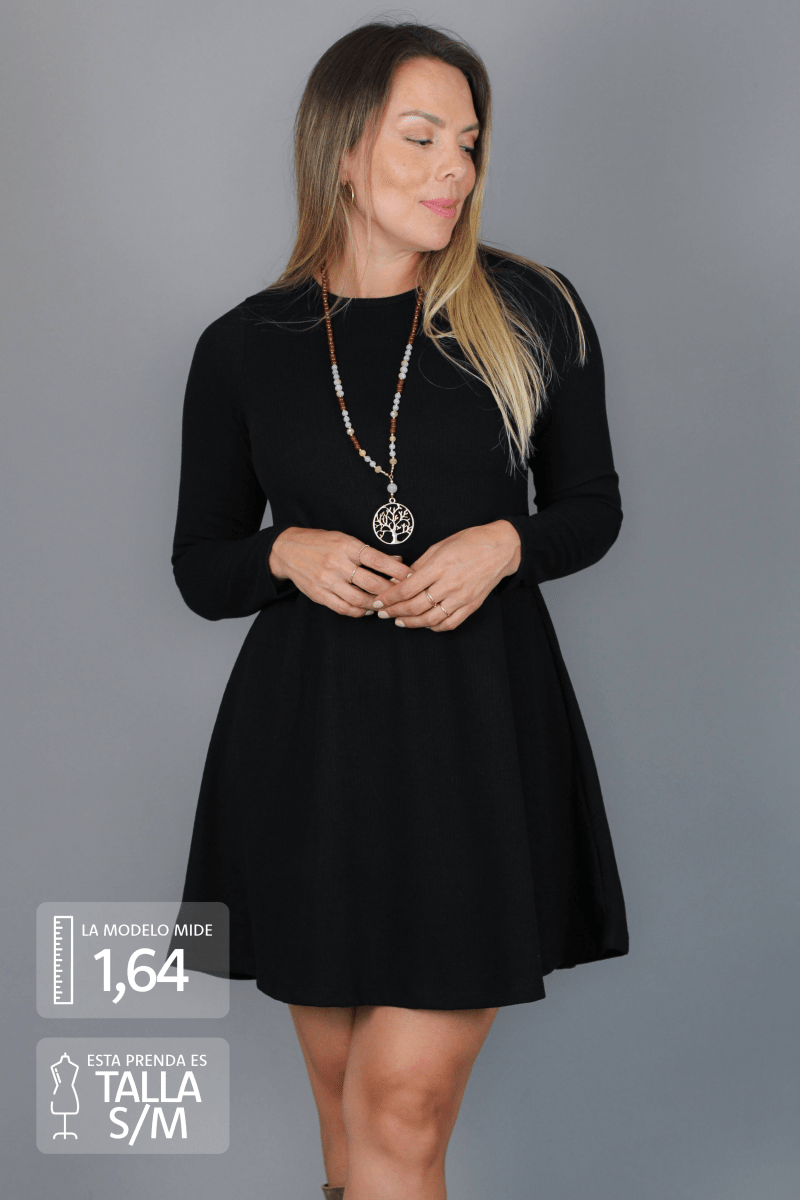 Vestido GABRIELLE lanilla - Amanda Moda