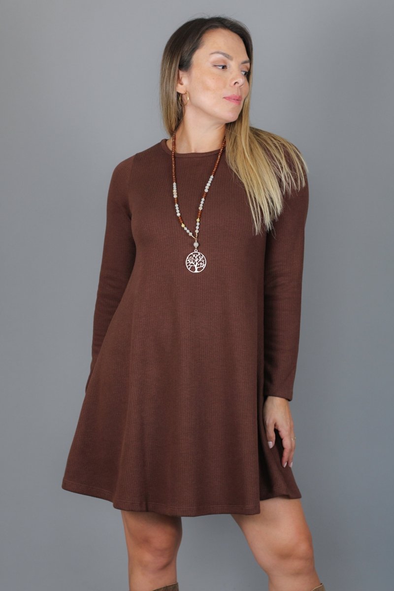 Vestido GABRIELLE lanilla - Amanda Moda