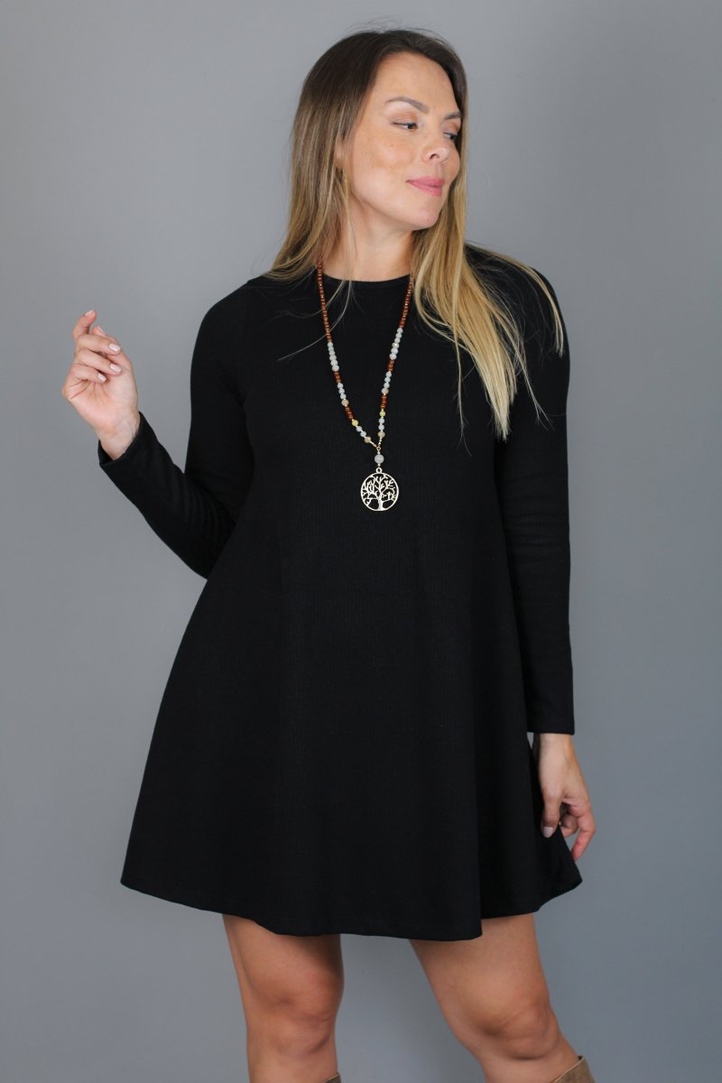 Vestido GABRIELLE lanilla - Amanda Moda