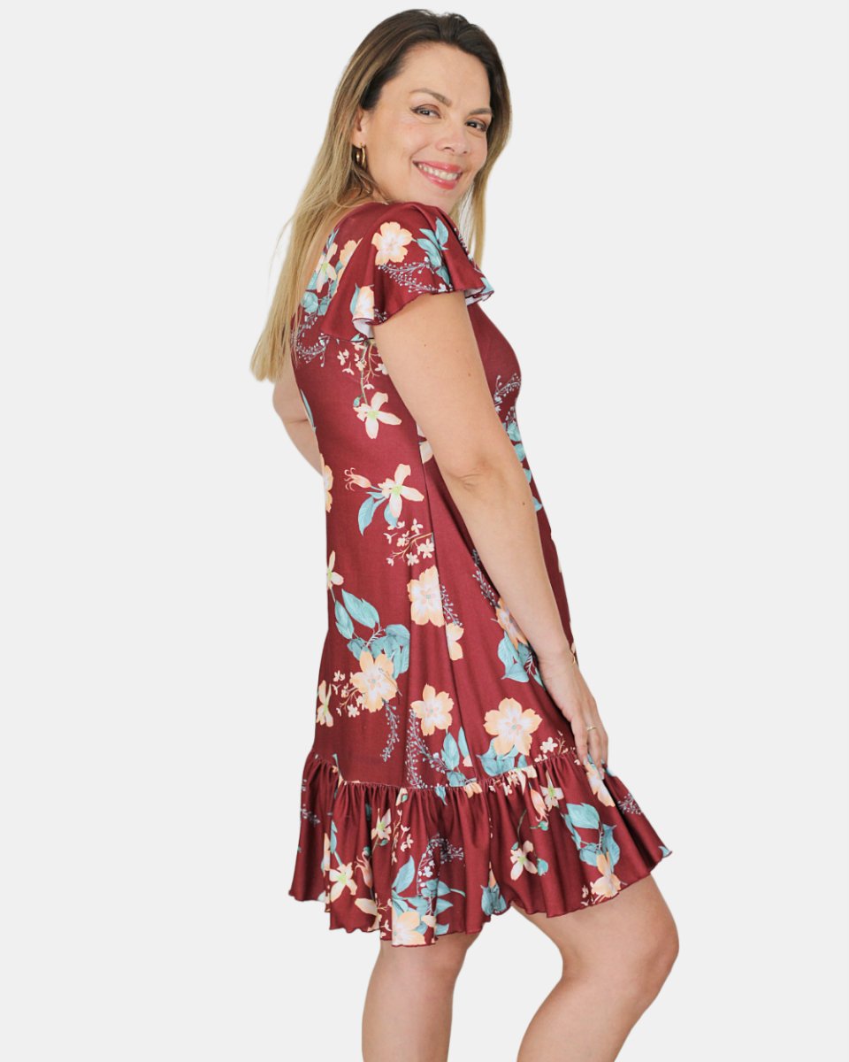 Vestido ISIDORA Lycra Piel de Durazno - Amanda Moda