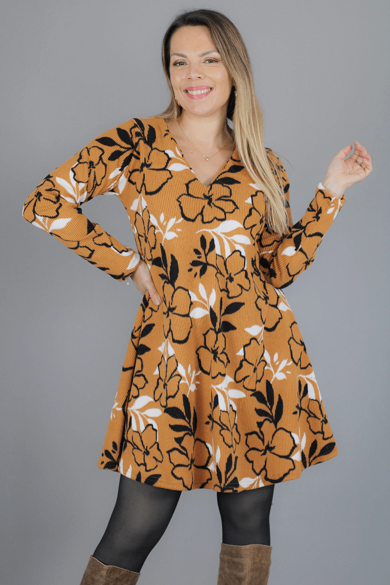 Vestido MARGARITA Estampado - Amanda Moda