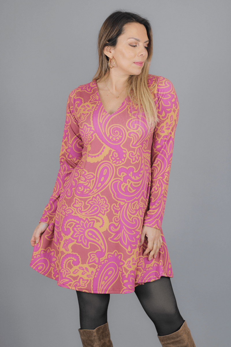 Vestido MARGARITA Estampado - Amanda Moda