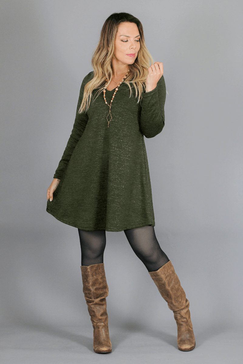 Vestido MARGARITA Lanilla Italiana - Amanda Moda