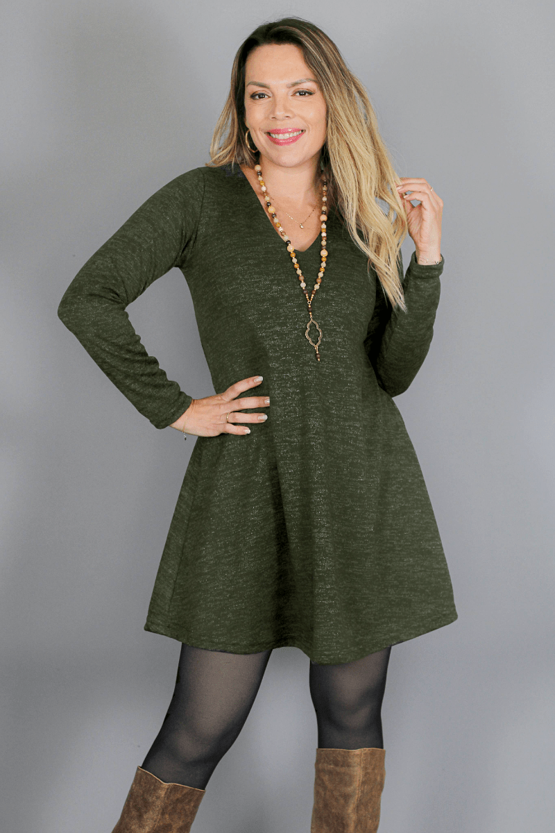 Vestido MARGARITA Lanilla Italiana - Amanda Moda