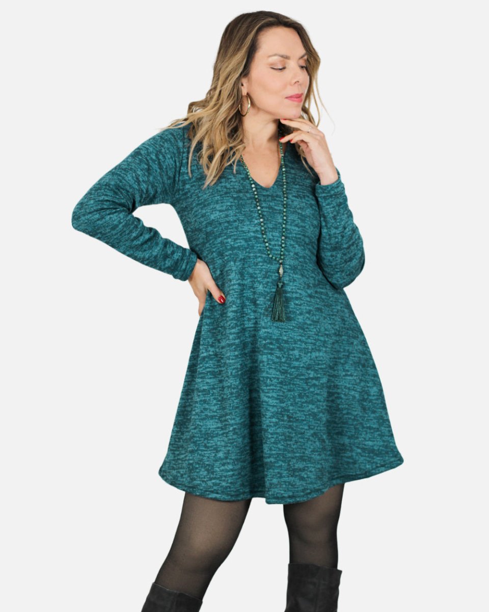 Vestido MARGARITA Lanilla Italiana - Amanda Moda