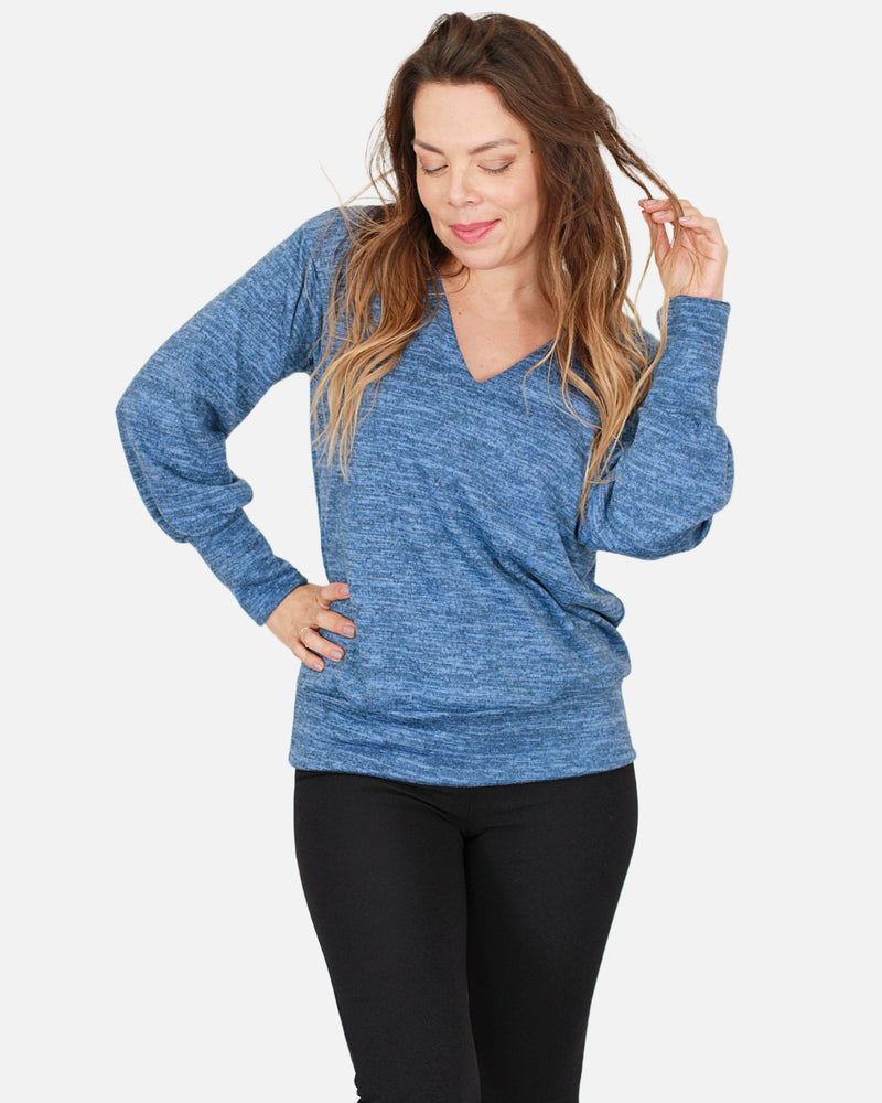 Sweater KAROL Jaspeado - Amanda Moda