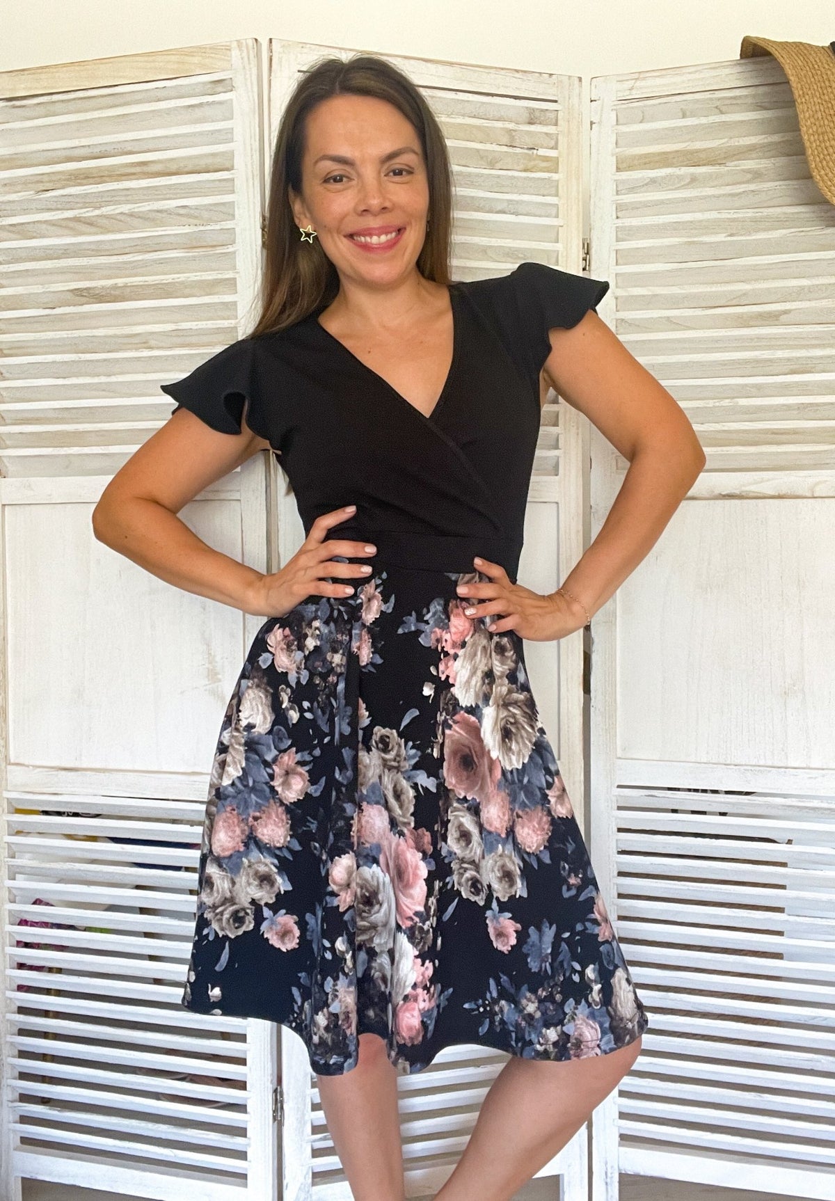 Vestido ALINA Estampado - Amanda Moda