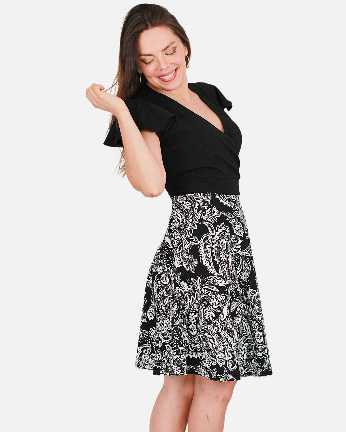 Vestido ALINA Estampado - Amanda Moda