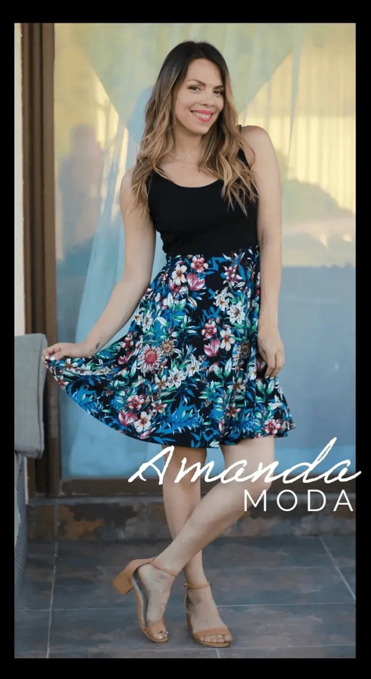 Vestido Amalia Estampado - Amanda Moda